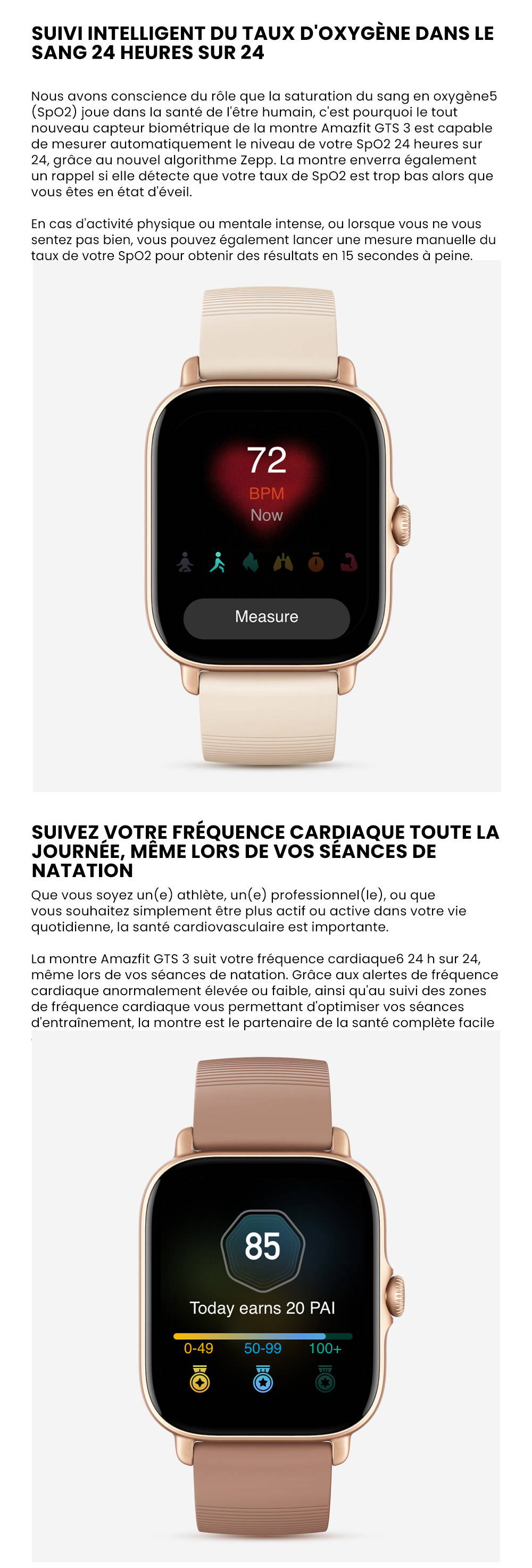 Amazfit new arrivals gts français